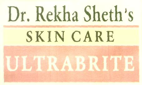Dr. Rekha Sheth"s Skin Care Ultrabrite (label) Device mark 1591263 Trademark