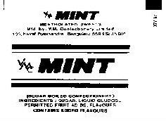 Vmc Mint Mentholated Sweets. Device mark 811692 Trademark