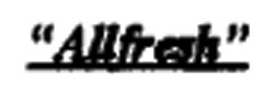 Allfresh Device mark 1001191 Trademark