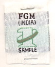 Fgm (india) 1 Sample (cloth Label) Device mark 843101 Trademark