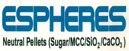 Espheres Neutral Pellets (sugar/mcc/sio2/caco3) Device mark 2322761 Trademark