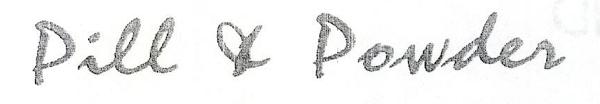 Pill & Powder (special Form Of Writing) Device mark 927898 Trademark