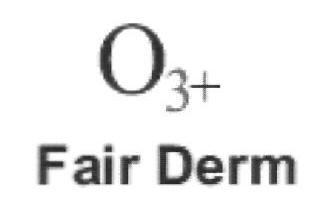 O3+ Fair Derm (logo) Device mark 2348064 Trademark