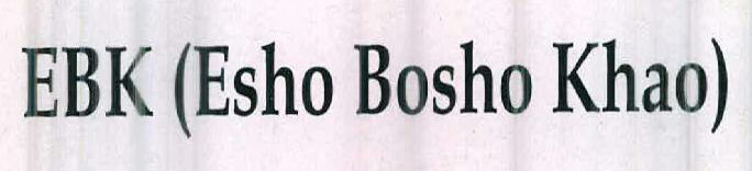 Ebk (esho Bosho Khao) Device mark 2447857 Trademark