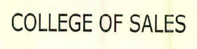 College Of Sales Device mark 2611163 Trademark