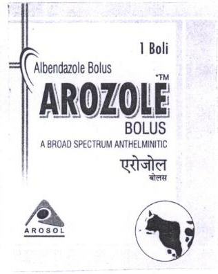 Arozole Bolus With Device Device mark 1633798 Trademark