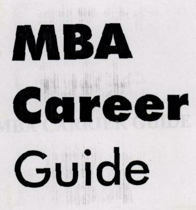 Mba Career Guide (label) Device mark 1416323 Trademark