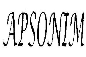 Apsonim Device mark 2083316 Trademark
