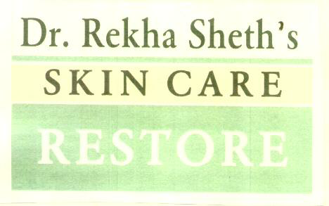 Dr. Rekha Sheth's Skin Care Restore(label) Device mark 1591266 Trademark