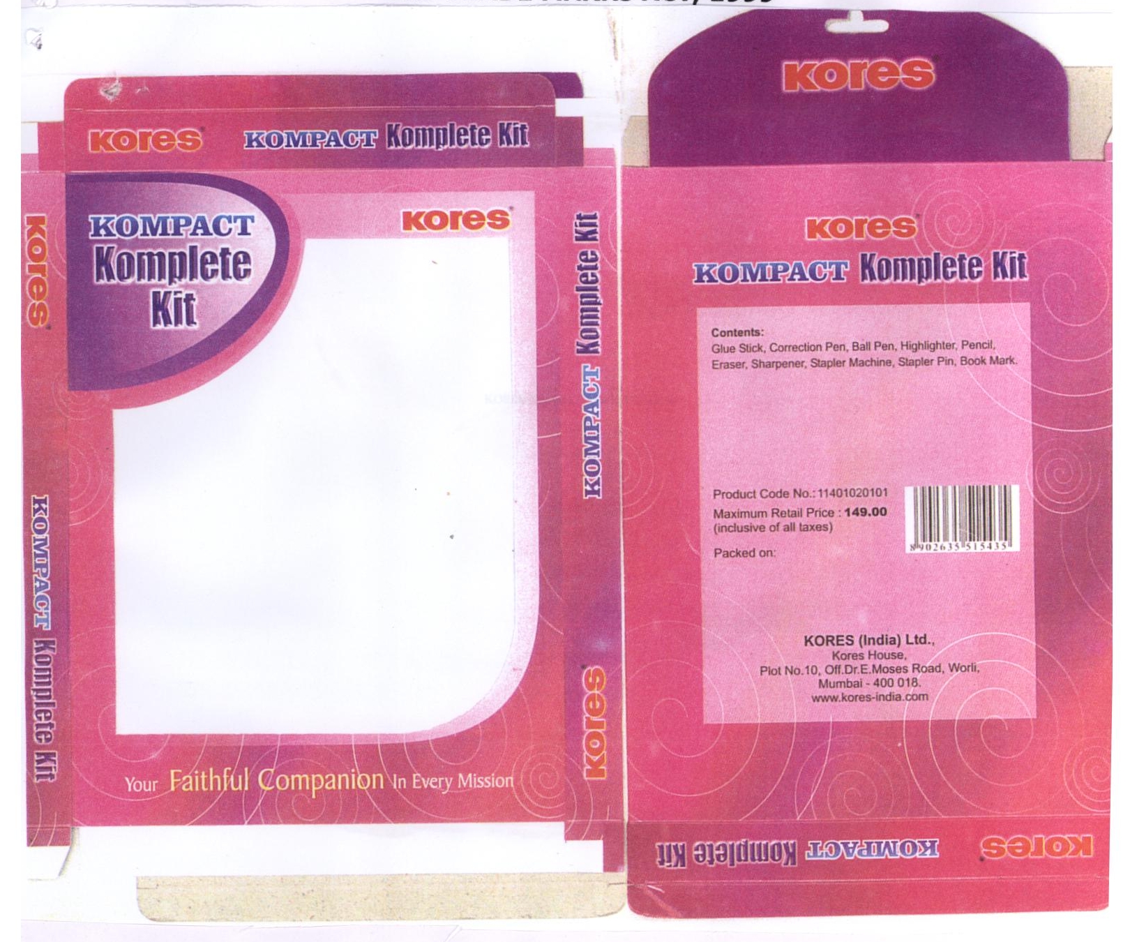 Kores Kompact Device mark 1874699 Trademark