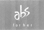 Abs For Her (label) Device mark 1562353 Trademark