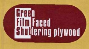 Green Filmfaced Shuttering Plywood Device mark 2118747 Trademark