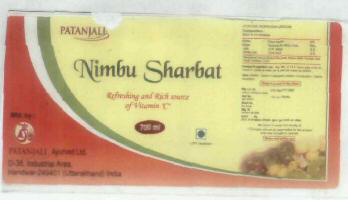 Nimbu Sharbat Device mark 1840195 Trademark