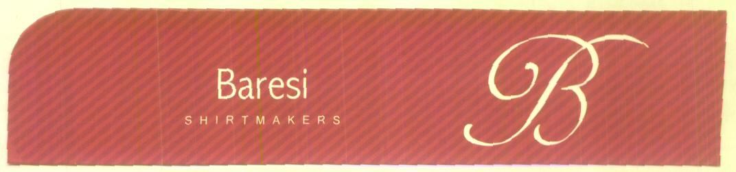 Baresi S H I R T M A K E R S (label) Device mark 1615082 Trademark