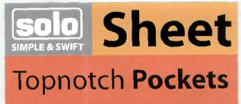 Sheet Topnotch Pockets Device mark 1830830 Trademark