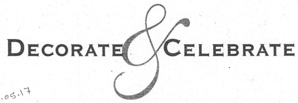 Decorate & Celevrate (label) Device mark 1633913 Trademark