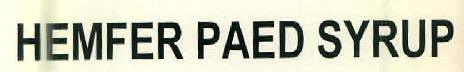 Hemfer Paed Syrup Device mark 2726427 Trademark