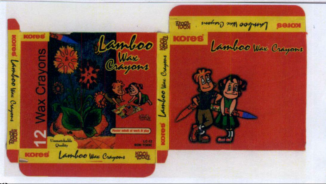 Lamboo Wax Crayons Device mark 2012871 Trademark