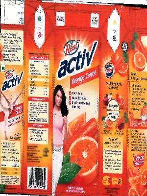 Real Active Orange Carrot (lable) Device mark 2135427 Trademark