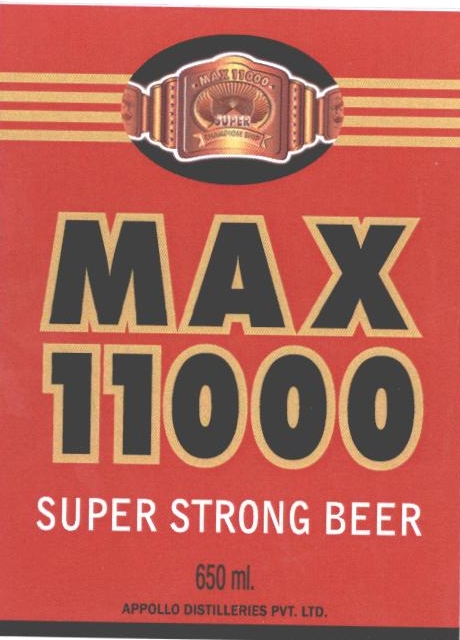 Max 11000 Super Strong Beer Device mark 2283231 Trademark