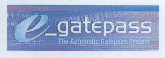 E-gatepass (logo) Device mark 1717780 Trademark