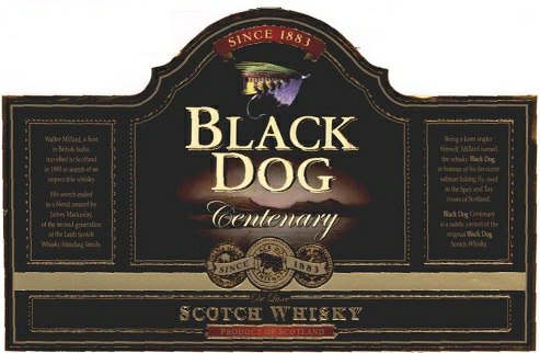 Black Dog (label) Device mark 1441071 Trademark