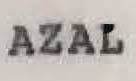 Azal. Device mark 810589 Trademark
