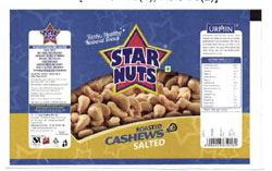 Star Nuts With Device Of Cashews Device mark 2776845 Trademark
