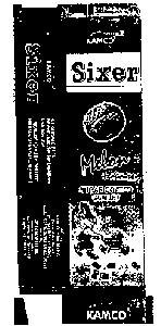 Kamco Sixer (label) Device mark 1332072 Trademark