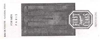 For Men P A R I S T O P M A N First Perfumes Class ( Label) Device mark 1073927 Trademark