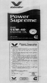 Valvoline (label) Device mark 1219210 Trademark