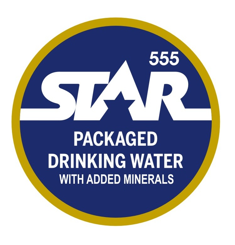 Star555 Packaged Drinking Water With Added Minerals Device mark 2935404 Trademark