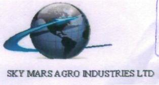 Sky Mars Agro Industries Ltd (device Of Globe) Device mark 2249422 Trademark