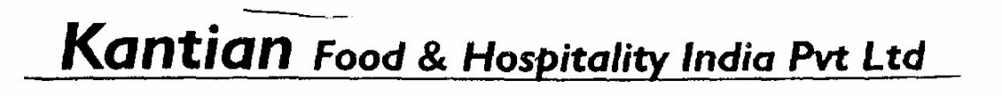 Kantian Food & Hospitality India Pvt Ltd. (label) Device mark 1428490 Trademark
