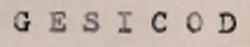 Gesicod Device mark 561258 Trademark