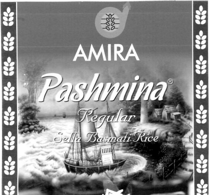 Amira Pashmina (label) Device mark 2416250 Trademark