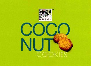 Bisk Farm Coconut Cookies(device Of Village Scene & Biscuits) Device mark 2624148 Trademark