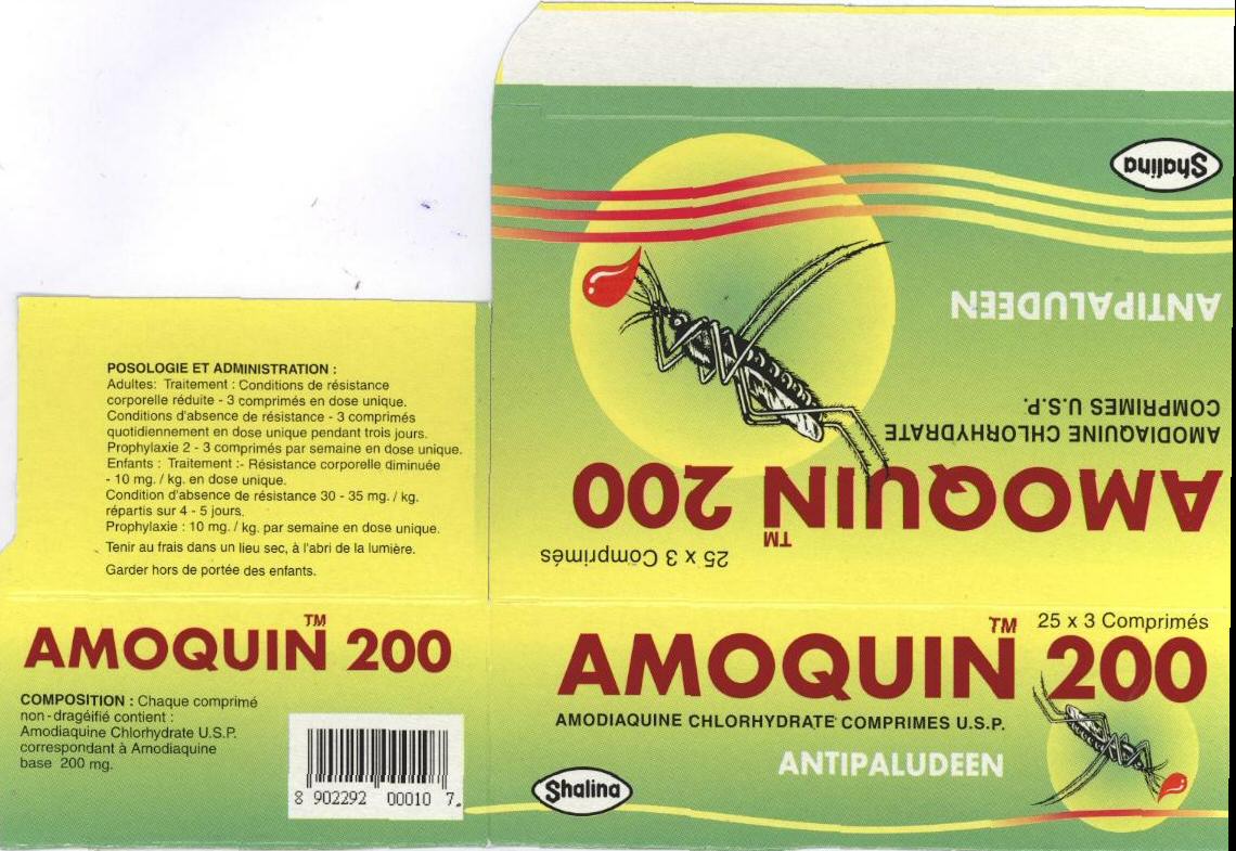 Amoquin 200 (label) Device mark 1624241 Trademark