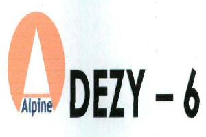 Alpine Dezy-6 (logo) Device mark 2043323 Trademark