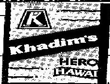 Khadim's Hero Hawai Device mark 819693 Trademark