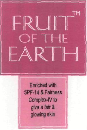 Fruit Of The Earth (logo) Device mark 2177549 Trademark