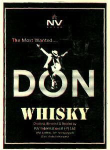 Nv Group The Most Wanted Don Whisky (label) Device mark 2785443 Trademark