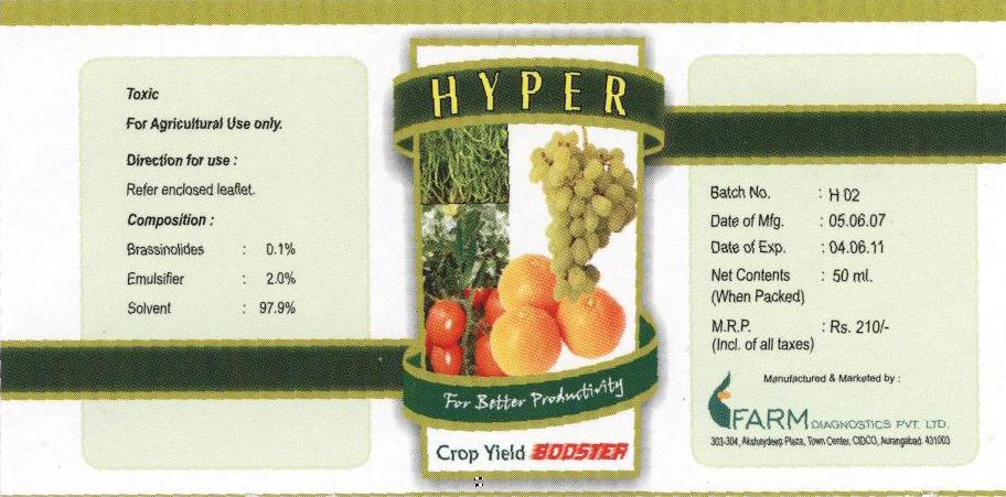 Hyper (label) Device mark 1670539 Trademark