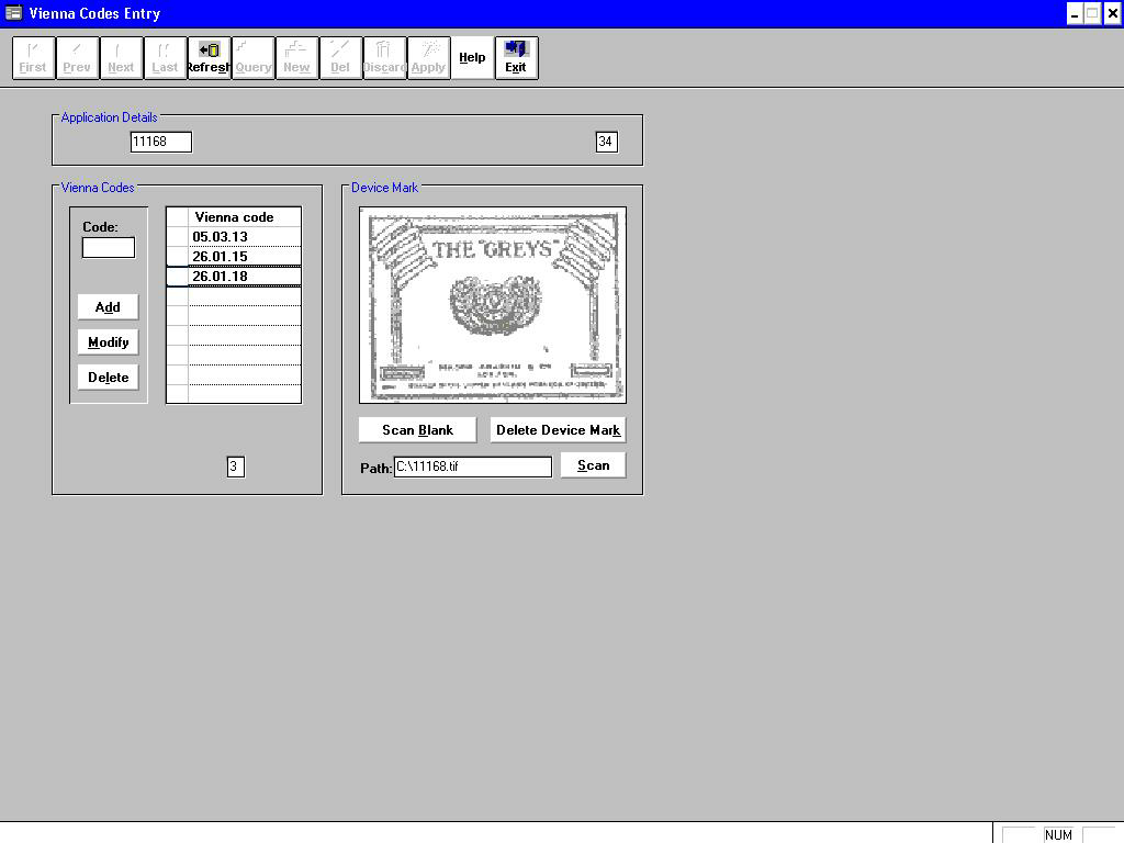 The Greys Device mark 11168 Trademark
