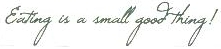 Eating Is A Small Good Thing! Device mark 1919744 Trademark