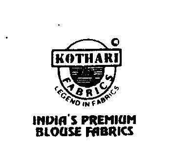Kothari Fabrics (label) Device mark 1376313 Trademark