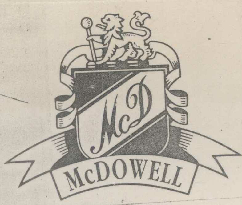Mcd Mcdowell (logo) Device mark 721470 Trademark