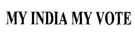 My India My Vote Device mark 1806023 Trademark