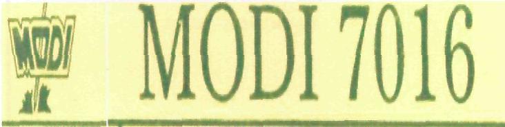 Modi 7016(label) Device mark 2168981 Trademark