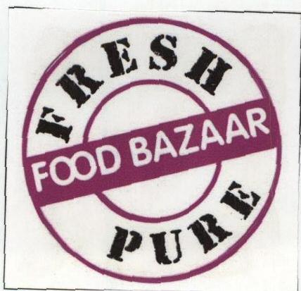 Fresh Food Bazaar Pure (stamp) Device mark 1430409 Trademark